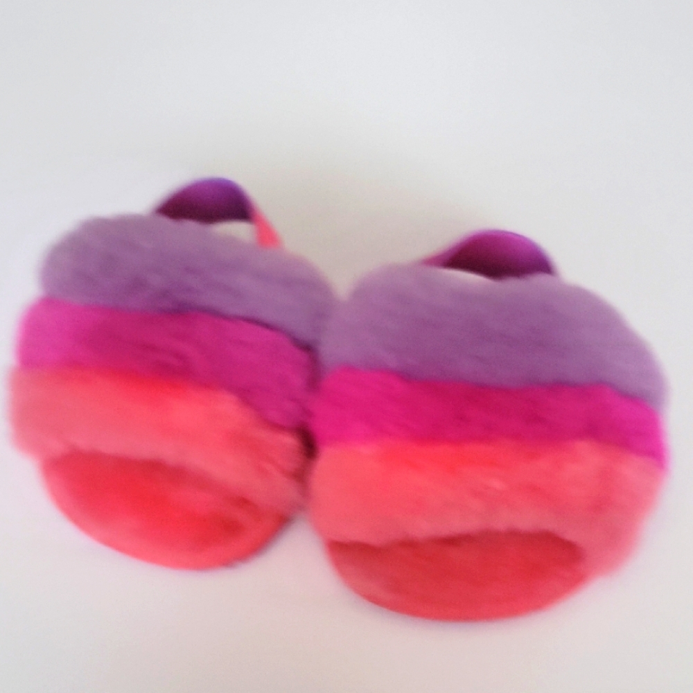 Colorful Fuzzy Slippers